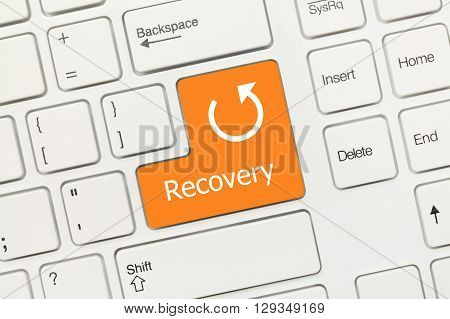 White Conceptual Keyboard - Recovery (orange Key)