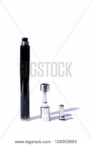 big electronic cigarette isolated on white color solution choice