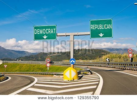 the important moment of political choice Democrats or Republicans