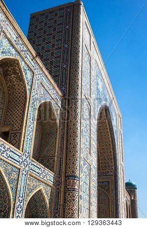 Uzbekistan Samarkand the Tilla Kari madrassah in Registan square