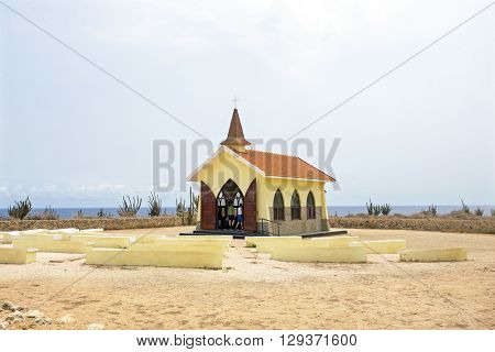 Alto Vista Chapel on Aruba island in the Caribbean