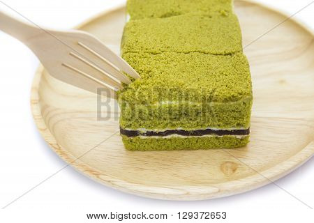 Japanese Matcha green tea cake cheesecake(select focus)