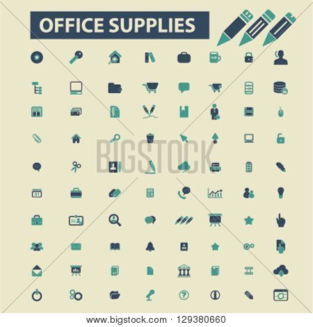 office supplies icons
