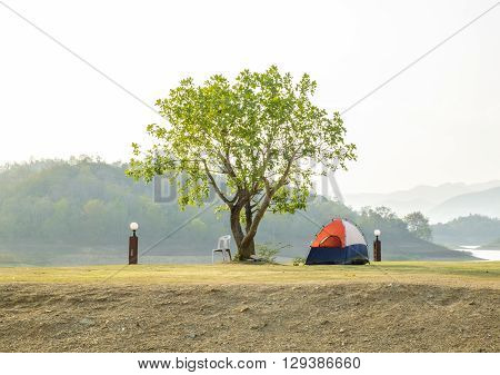 Camping weekend at Thailand.
Kangkrajan barrage in summer.