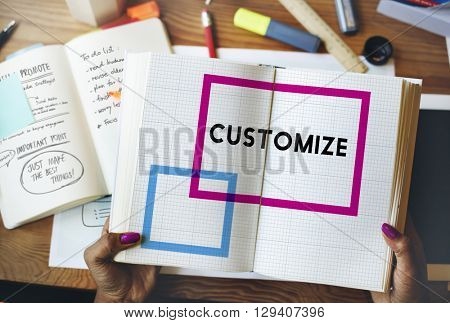 Customize Modify Ideas Adjust Creativity Customization Concept