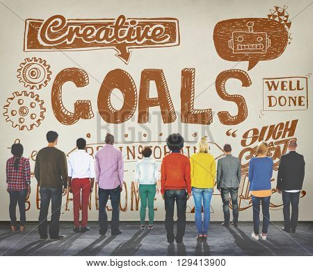 Goals Creative Hopeful Inspiration Sketch Concept