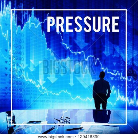Pressure Intimidation Anxiety Businessman Concept