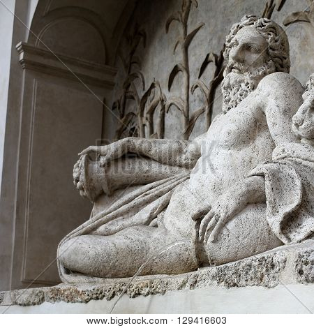 Four Fountains Is A Group Of Four Late Renaissance Fountains In Rome Italy. The Figure Of One Founta