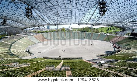 Munich, Germany, 24 April, 2016: View of the stadium in Munich Germany