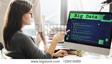 Big Data Database Digital Information Technology Concept