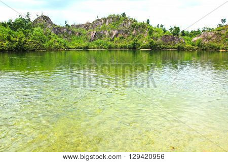 View of Ranong Canyon in Ranong ,Thailand.