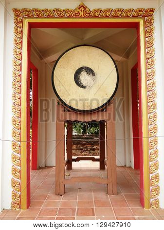 Ancient Drum at Buddhist Temple (Wat Yaichaimongkol), Ayutthaya, Thailand