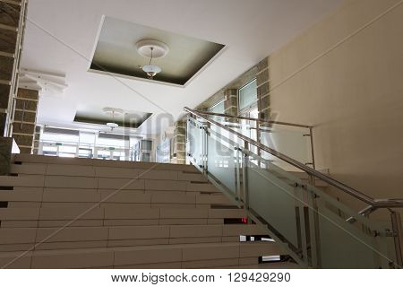 Gomel, Belarus - June 3, 2015: A Cultural Institution Gomel Oblast Socio-cultural Center, Street Lan