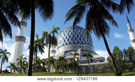 taken at the most famous masjed in kuala lumpur malaysia
