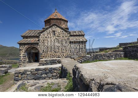 Medieval Church On Sevan Lake, Armenia