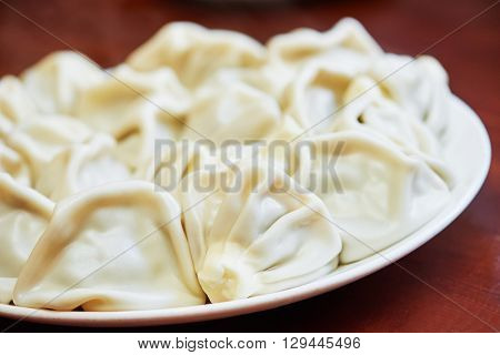 Georgian  hinkali on  plate