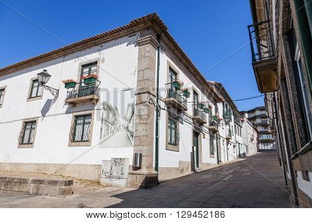 Vila Nova de Famalicao, Portugal. September 06, 2015: Casa da Cultura (Culture House) of Vila Nova de Famalicao. Braga, Portugal.