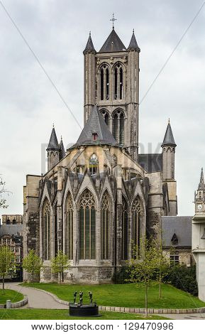 St. Nicholas Church is one of the oldest and most prominent landmarks in Ghent Belgium.