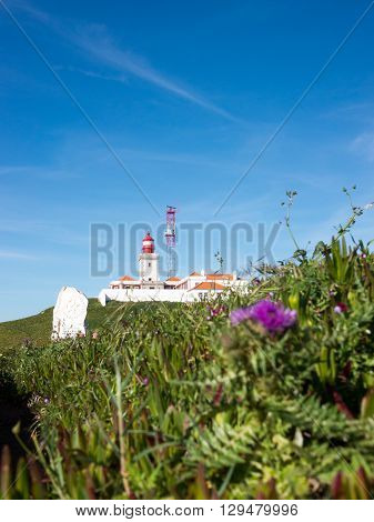 A lighthouse in Cabo da Roca Portugal