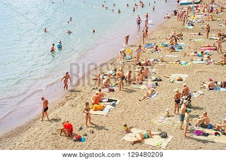 Crimea Summer Beach Scene