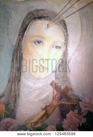 FLORENCE, ITALY - JUNE 05: Saint, St Philip Neri church, Complesso di San Firenze in Florence, Italy, on June 05, 2015