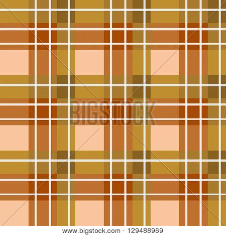 Sample seamless brown striped fabric. Vector illustration.