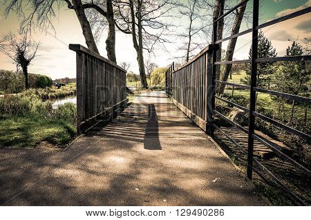 Laneway in Cusworth Hall Park near Doncaster. UK.