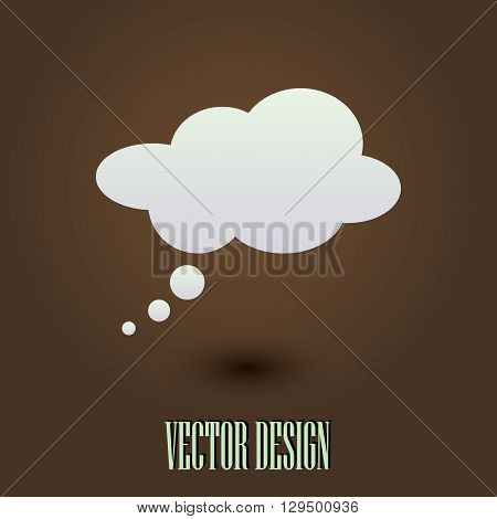comic speech bubbles icon, vector illustration. Flat design style