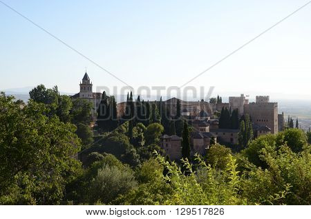 La Alhambra, arabic castle in Granada, Spain