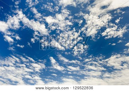 Spindrift clouds at sky background
