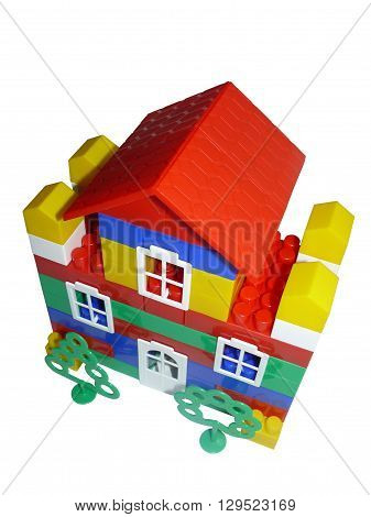 Toy house from the designer
Prefabricated plastic house - toy for children.