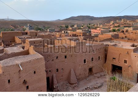 Old village in the Atlas Mountains Morocco