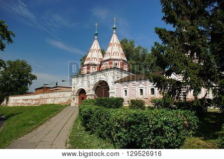 Suzdal, Russia - June 25, 2011: Rizopolozhensky Monastery