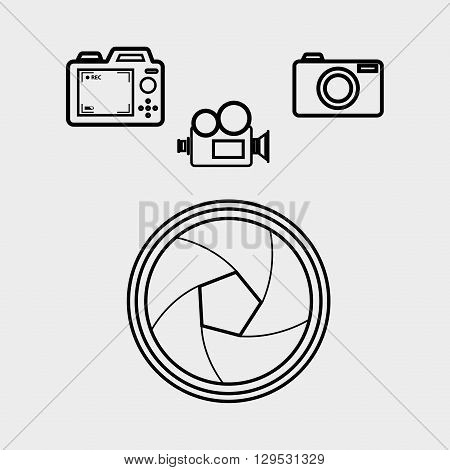 film industry flat icon  design, vector illustration eps10 graphic