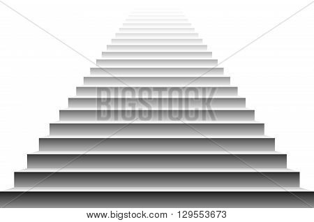 Stairs Vector. Stairs. Detailed Illustration Of Black White Stairs, Eps10 Vector