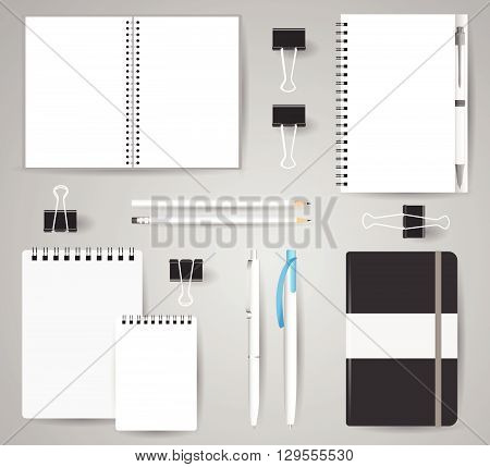 Stock Vector Mockup Set
