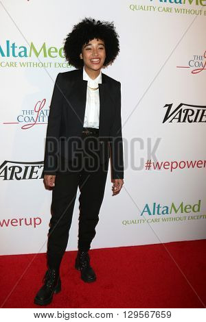 LOS ANGELES - MAY 12:  Amandla Stenberg at the Power Up Gala at the Beverly Wilshire Hotel on May 12, 2016 in Beverly Hills, CA