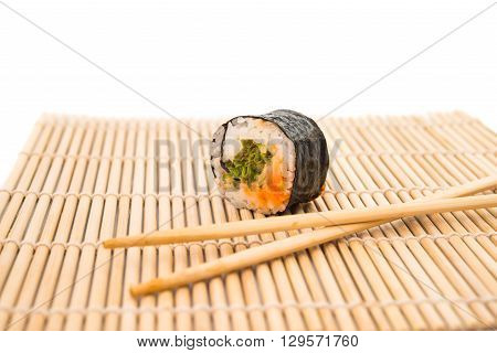 sushi isolated on white background nobody, prawns,