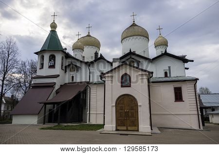 Churches Of The Apostle Philip And Nicholas The Wonderworker On Nutnaya Street. Veliky Novgorod, Rus