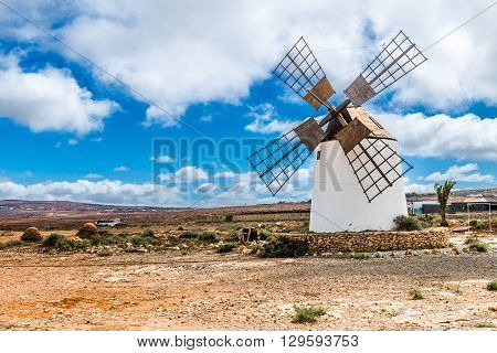 Traditional Windmill - Fuerteventura Canary Islands Spain