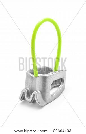 Belay atc rappel device isolated on white