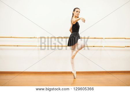 Dancer Doing Some Barre Work