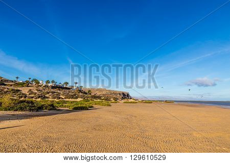 Sotavento Beach During Clear Summer Day - Fuerteventura Canary Islands Spain