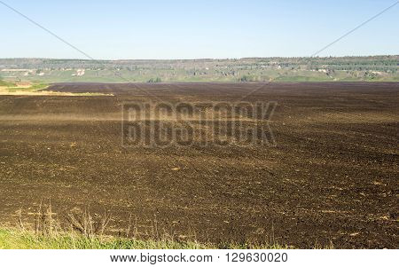 plowed fields are near the rock piles, come spring, the farmers began to work