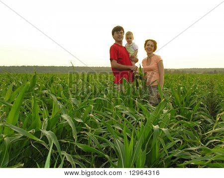 Familie auf Sondown Gebiet