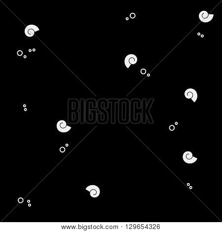 Vector pattern. Modern stylish texture. Marine shell pattern