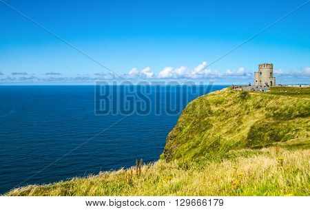 Ireland Calway county Cliffs of Moher the O'Brien tower