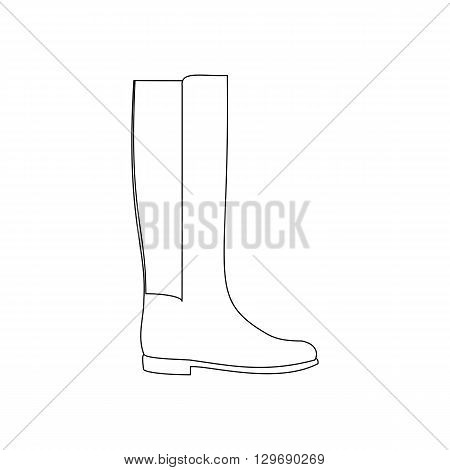 Boots shoes illustration. Low heels boots. Vector illustration