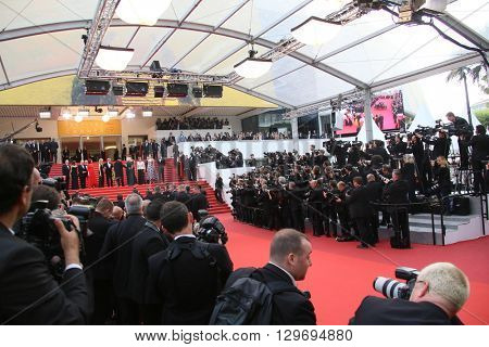Photographers  attends the screening of 'The BFG' at the annual 69th Cannes Film Festival at Palais des Festivals on May 14, 2016 in Cannes, France.