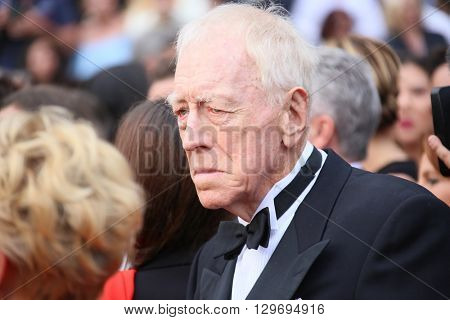 Max von Sydow attends he screening of 'The BFG' at the annual 69th Cannes Film Festival at Palais des Festivals on May 14, 2016 in Cannes, France.